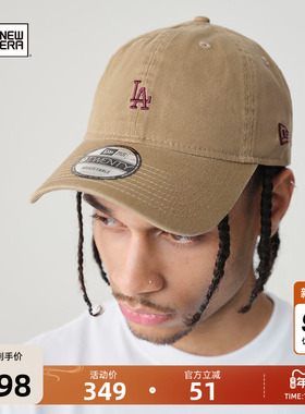 New Era纽亦华秋冬新款MLB棒球帽子NY刺绣时尚简约鸭舌帽男女软顶