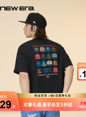New Era纽亦华2026夏季新款MLB棒球帽印花短袖T恤上衣街头潮流