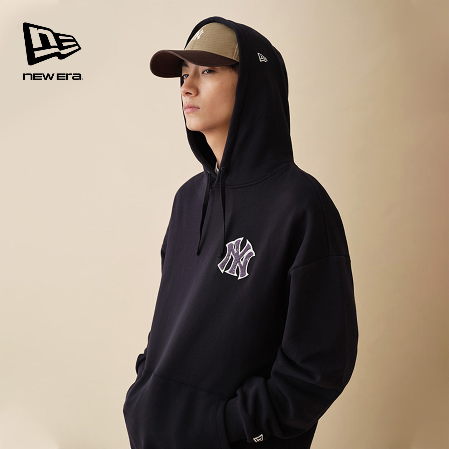 New Era纽亦华秋冬新款MLB美式连帽卫衣重磅上衣纯棉棒球男女复古,男装,卫衣,淘宝优惠券,粉丝福利购,淘宝优惠卷