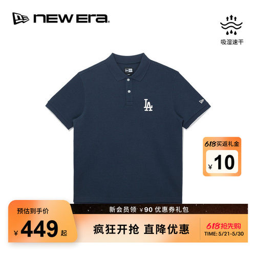 NEW ERA纽亦华26新品MLB短袖POLO衫吸湿速干宽松运动男女