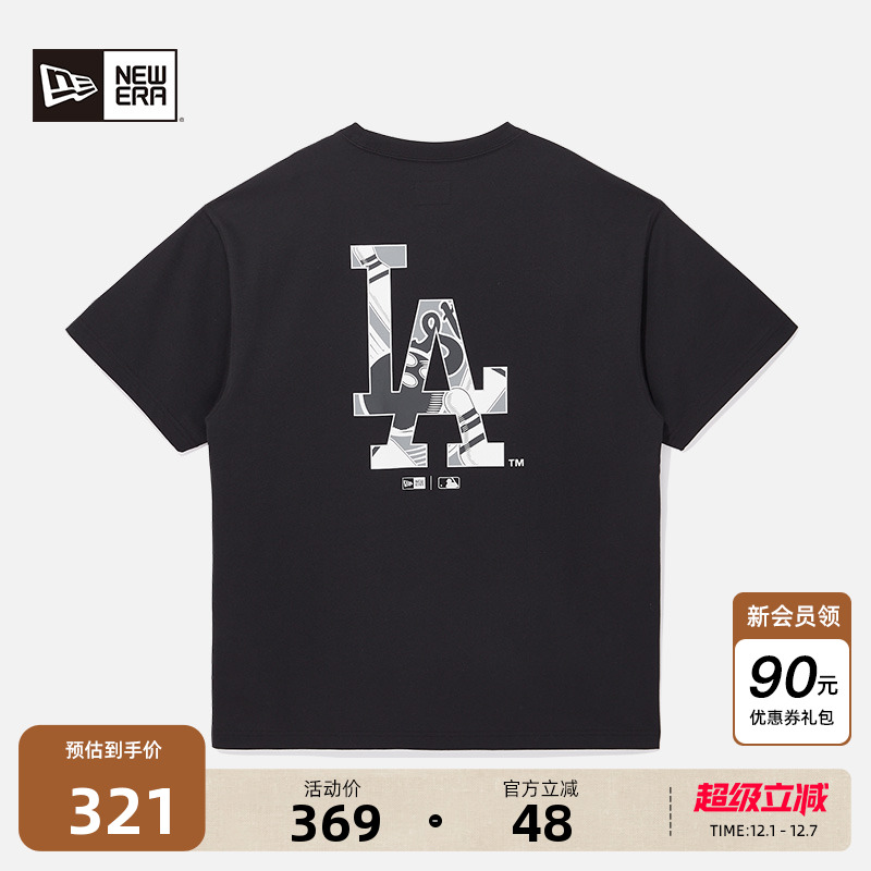 NewEra纽亦华宽松短袖T恤