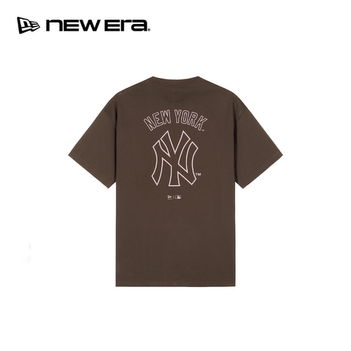 NEW ERA纽亦华26新品MLB简约线条印花舒适休闲运动短袖T恤女士NE
