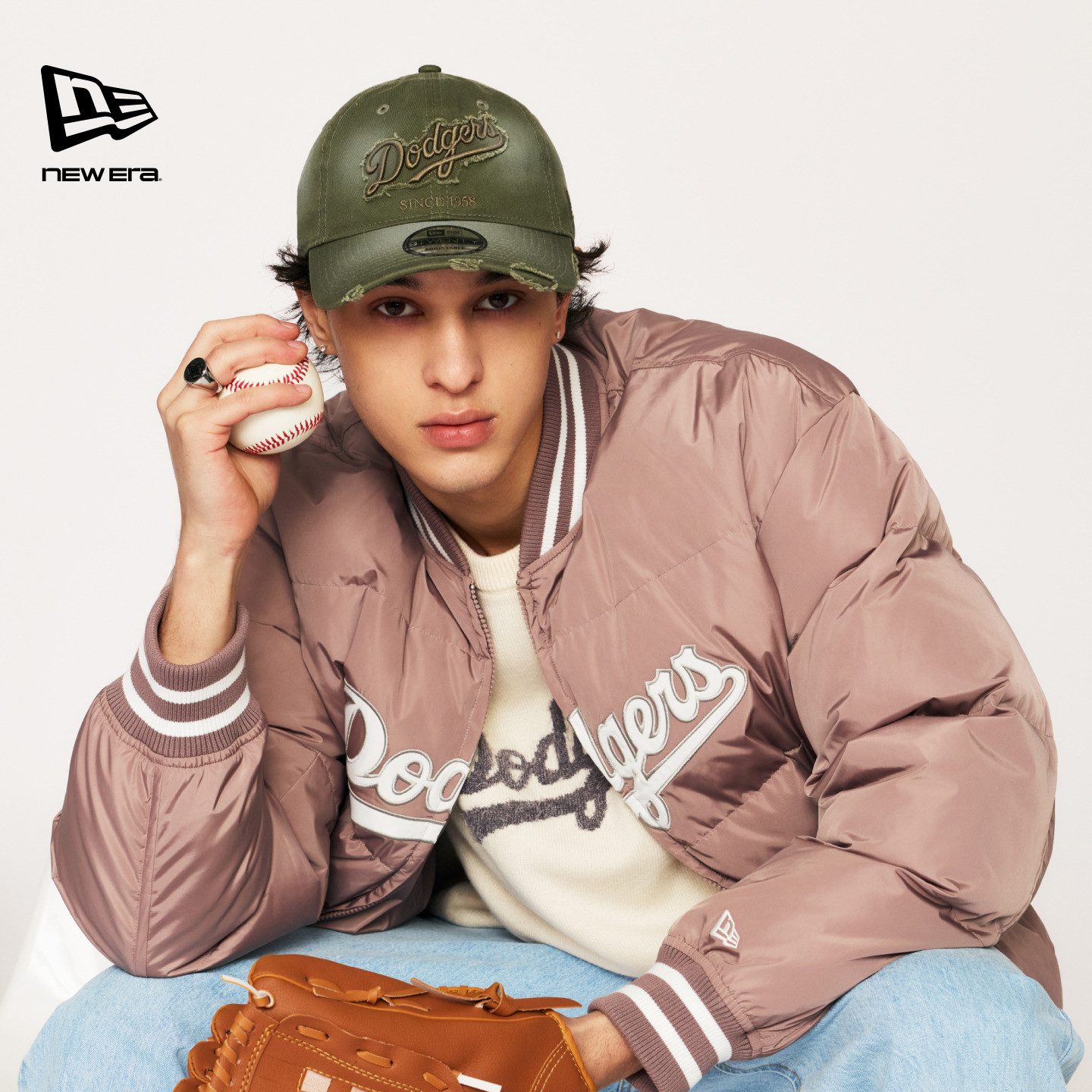 NEW ERA纽亦华26新品MLB经典系列棒球简约羽绒服男女同款NE