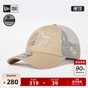 NBA卡车帽弯檐湖人刺绣透气网帽潮940 新款 New Era纽亦华2025秋季