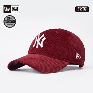 New MLB棒球帽灯芯绒刺绣男女弯檐NY潮940鸭舌 Era纽亦华秋冬新款