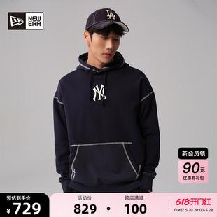 New 潮 MLB世界大赛卫衣情侣针织套头连帽衫 Era纽亦华2024春夏新品