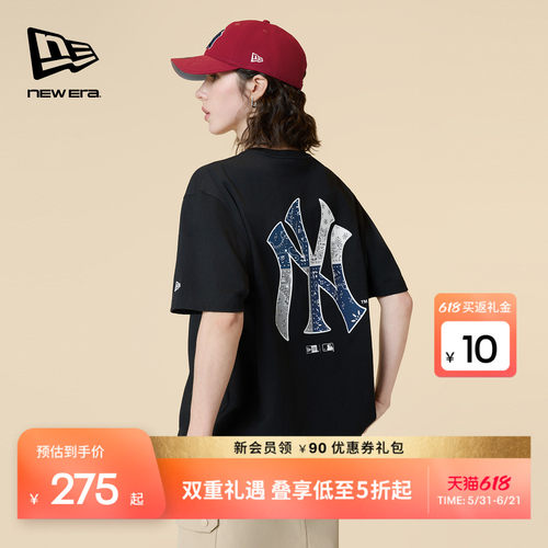 NewEra纽亦华腰果花短袖T恤