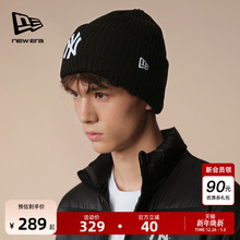 New Era纽亦华2025冬季新款MLB针织毛线帽简约NY运动冷帽保暖男女