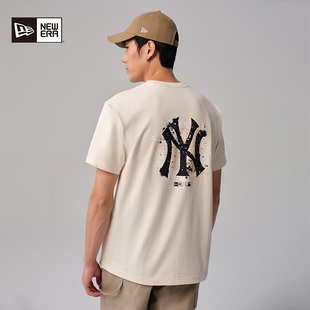 T恤情侣NY印花圆领潮半袖 New MLB手绘泼墨短袖 新款 Era纽亦华秋季