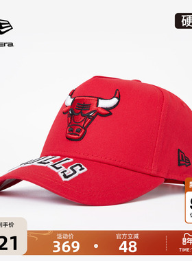 New Era纽亦华2025秋季新款NBA公牛队刺绣红色棒球帽运动高顶940