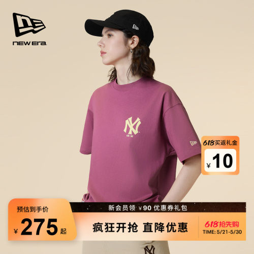 NewEra纽亦华复古短袖T恤