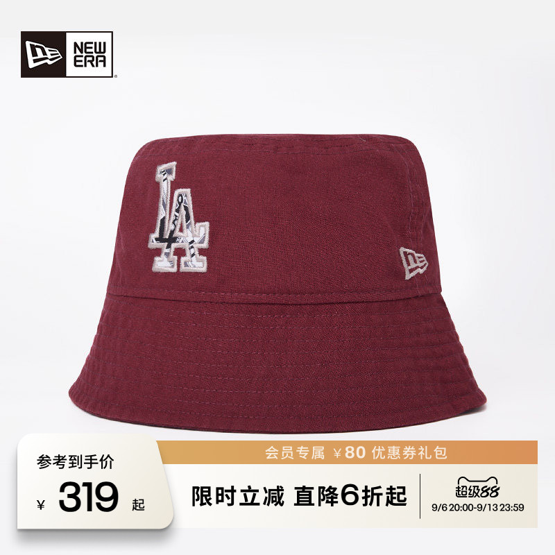 NewEra纽亦华MLB刺绣字母渔夫帽										