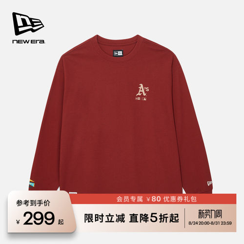 NewEra纽亦华复古长袖T恤