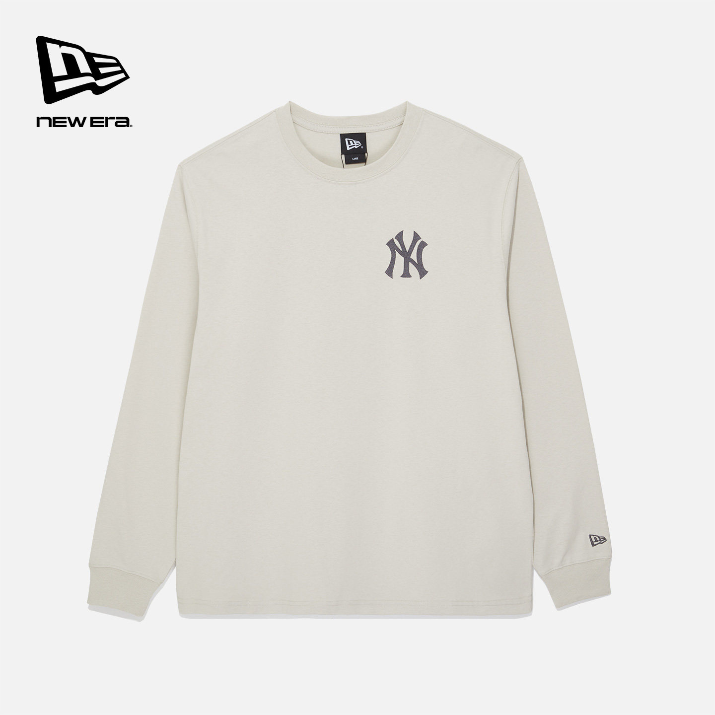New Era纽亦华2026早春新款MLB圆领长袖T恤简约运动宽松纯棉上衣,男装,T恤,淘宝优惠券,粉丝福利购,淘宝优惠卷