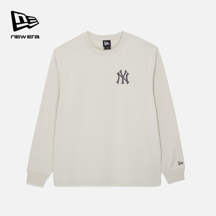 T恤简约运动宽松纯棉上衣 MLB圆领长袖 New Era纽亦华2026早春新款