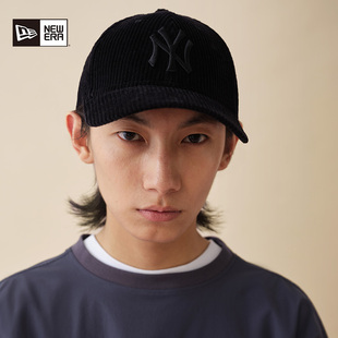 MLB棒球帽灯芯绒刺绣硬顶弯檐男女940 新款 New Era纽亦华2025秋季