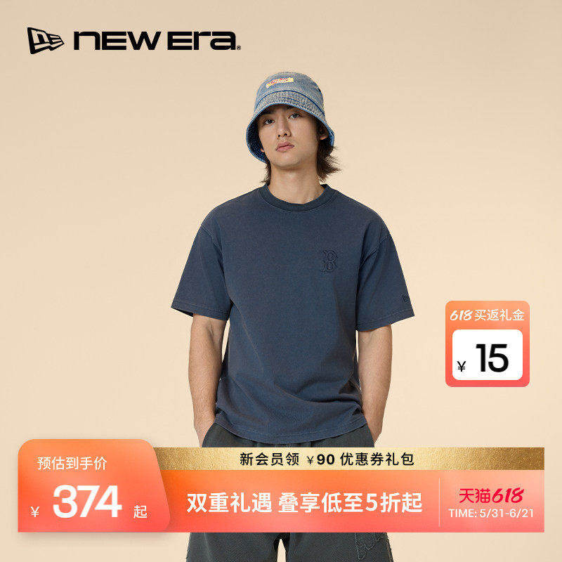 NEW ERA纽亦华26新品MLB缤纷夏日系列宽松运动100%棉短袖T恤NE