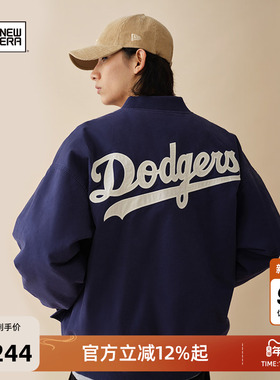 New Era纽亦华冬季新款MLB棒球夹克梭织夹棉外套学院风棉服潮流