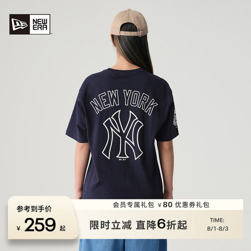NewEra情侣MLB腰果花短袖T恤