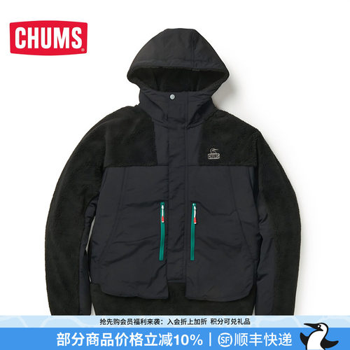 CHUMS/洽洽鸟休闲宽松运动抓绒衣