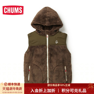 抓绒衣女秋冬户外马甲背心坎肩外套男CH04 新款 1362 洽洽鸟 CHUMS