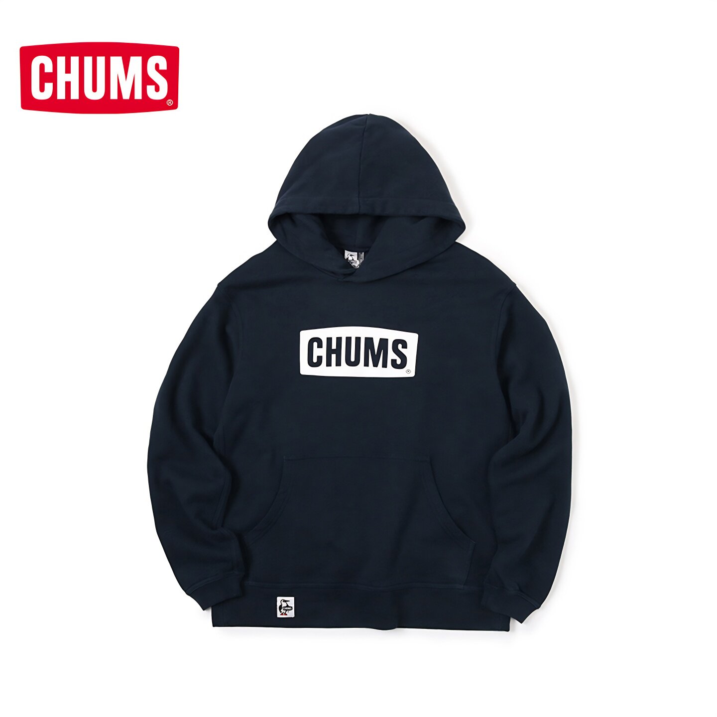 CHUMS洽洽鸟运动户外休闲帽衫卫衣男女款宽松连帽卫衣CH00-1443