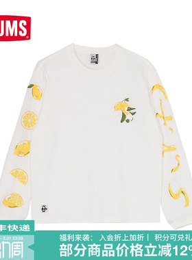 CHUMS洽洽鸟户休闲T恤长袖衣棉宽松圆领卫衣儿童及成人CH01-2513