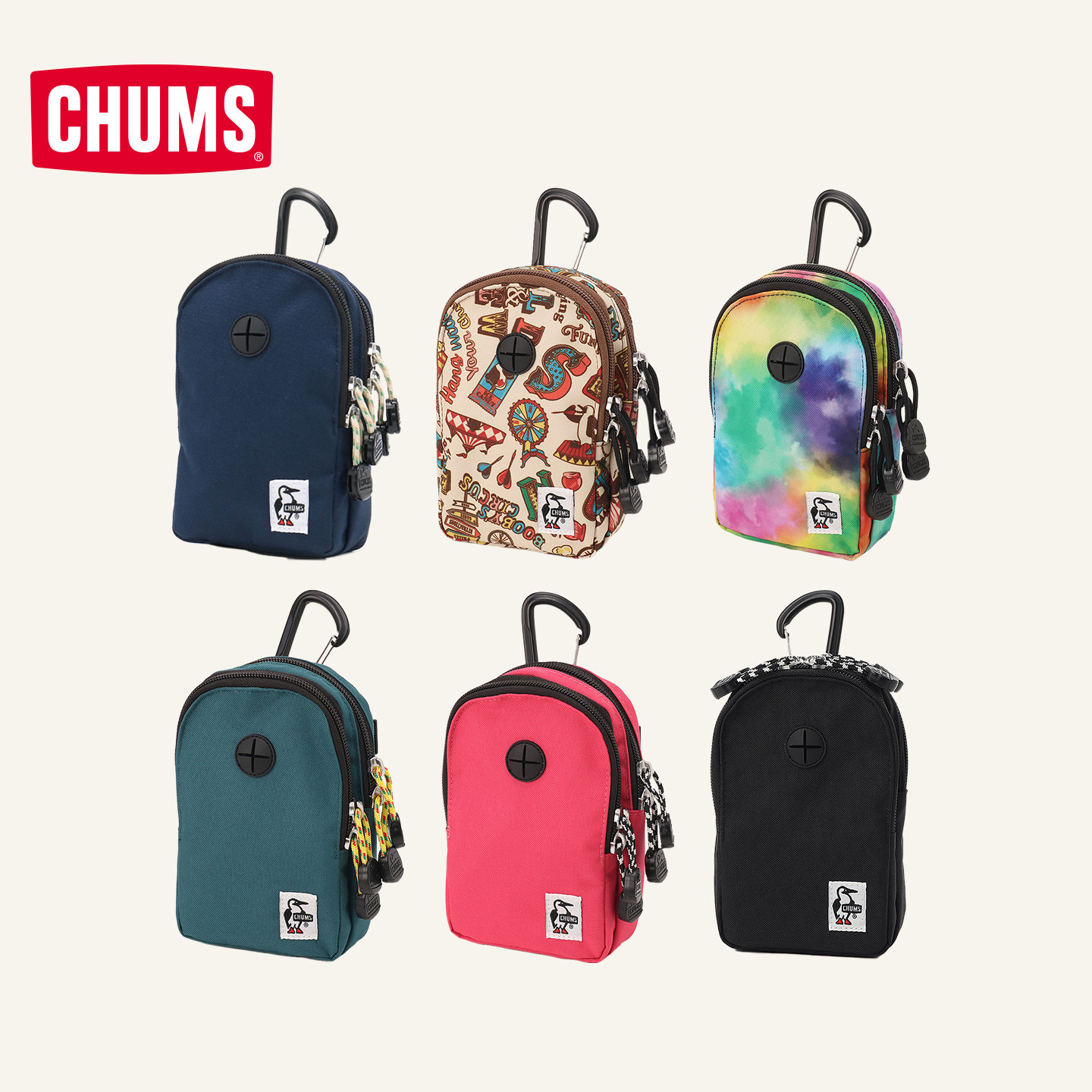 CHUMS洽洽鸟户外便携零钱包图片