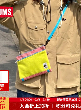 CHUMS洽洽鸟户外露营单肩包男时尚百搭休闲斜挎信封包女CH60-2682