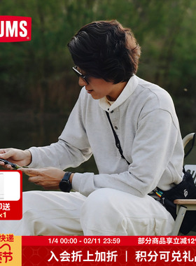 CHUMS洽洽鸟新款运动休闲卫衣套头立领百搭长袖男女上衣CH00-1414