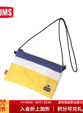 CHUMS洽洽鸟户外露营斜挎包休闲百搭运动通勤男女单肩包CH60-3909