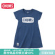 CHUMS洽洽鸟儿童运动休闲亲子连衣裙印花舒适短袖 1284 裙子CH21