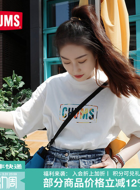 CHUMS洽洽鸟潮流运动户外休闲舒适印花短袖T恤百搭上衣CH01-2357