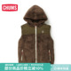 抓绒衣女秋冬户外马甲背心坎肩外套男CH04 新款 1362 洽洽鸟 CHUMS