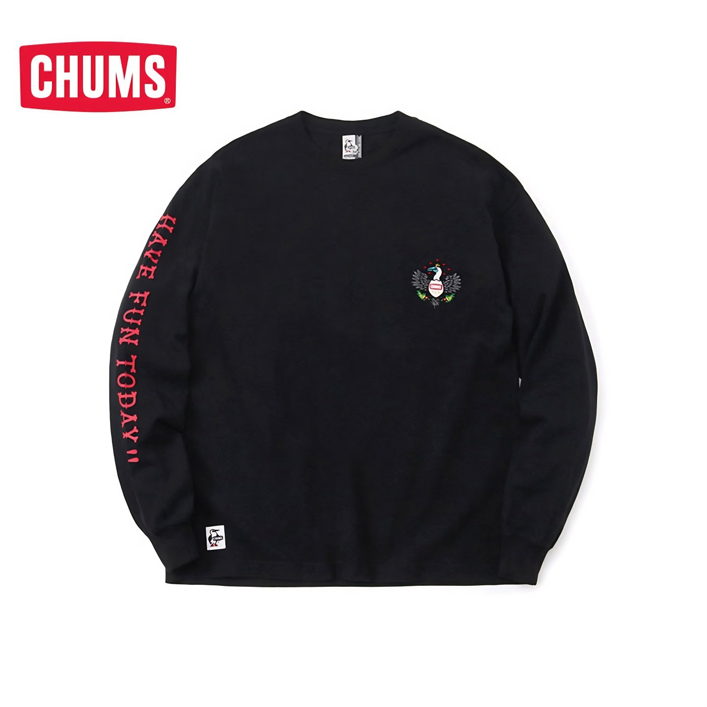 CHUMS/洽洽鸟 x BSC联名款潮牌运动长袖T恤内搭打底衫 CH01-2133