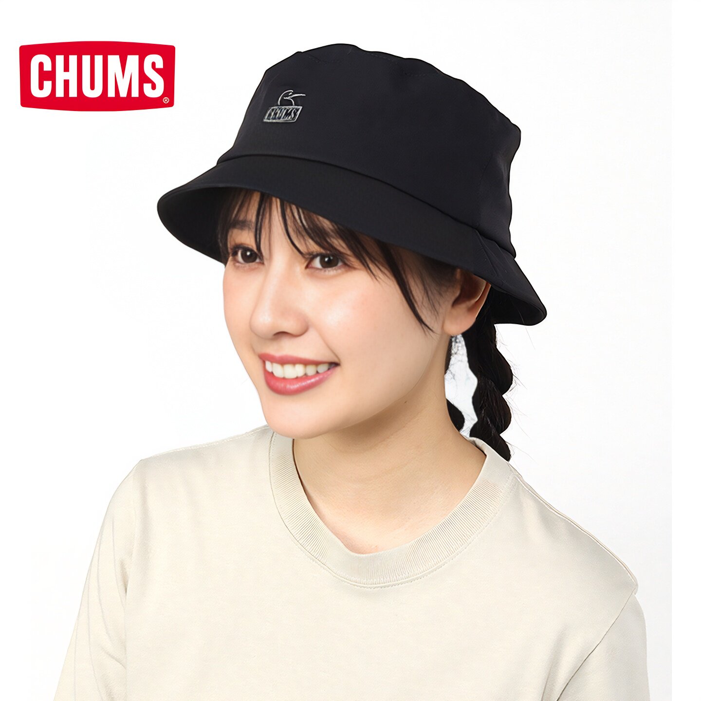 CHUMS洽洽鸟户外休闲渔夫帽男女可拆卸可调节护耳帽子CH05-1384图片