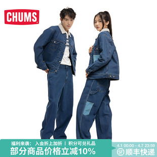 CHUMS 1329 洽洽鸟秋冬休闲刺绣男女牛仔夹克外套上衣CH04