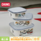 CHUMS洽洽鸟户外露营便当盒便携装 2081 备餐具高颜值搪瓷饭盒CH62
