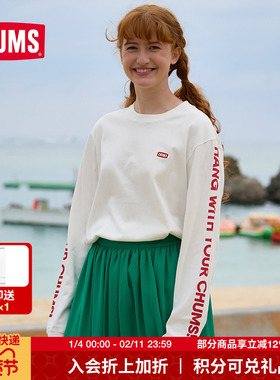 CHUMS洽洽鸟运动户外休闲卫衣长袖T恤男女同款长袖上衣CH01-2276