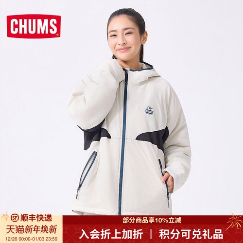 CHUMS洽洽鸟户外休闲外套夹克复古运动加棉百搭男女外套CH04-1425