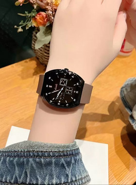 么茶正品石英表拉宝丽休闲女士