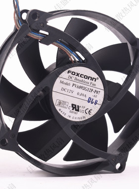 原装 富士康 9cm 9025 圆形风扇 4线滚珠 PVA092G12P 12V 0.39A