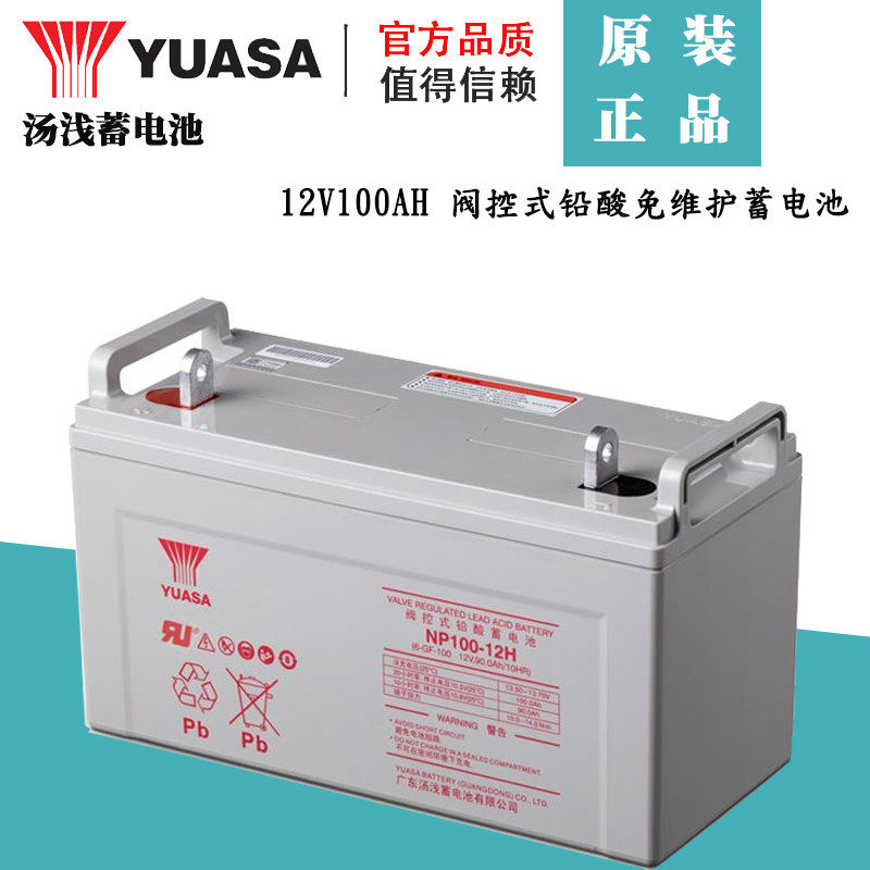 汤浅蓄电池12V100AH NP100-12H 阀控式铅酸免维护蓄电池 全新原装