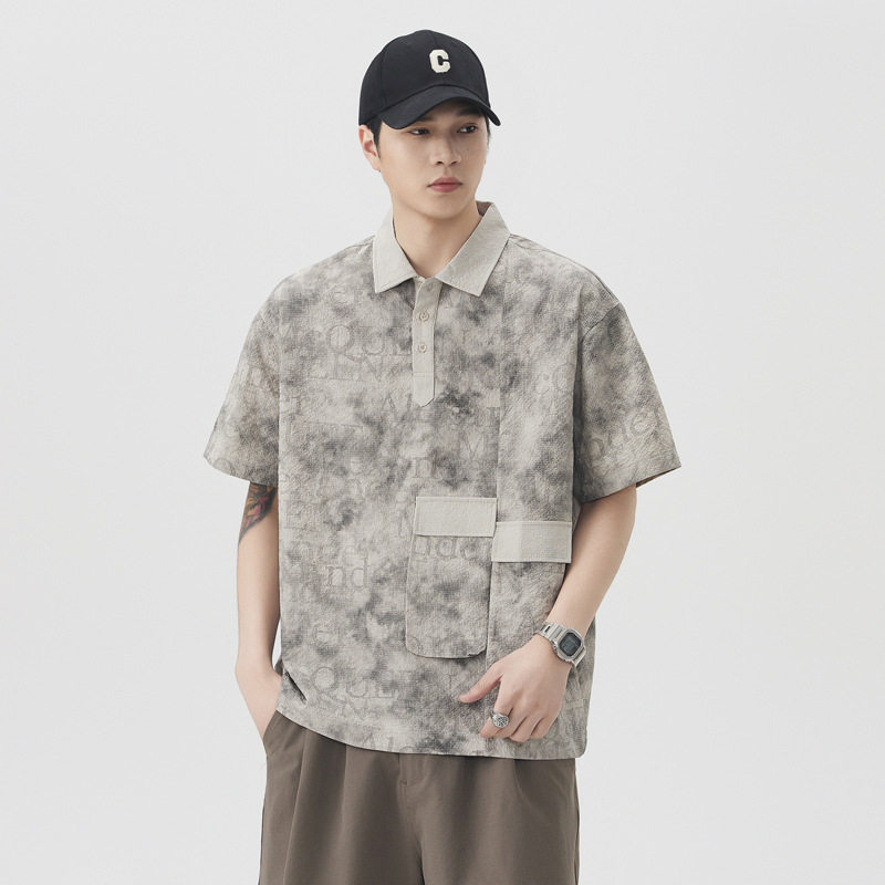 2026新款夏季男士短袖polo衫男款宽松休闲百搭上衣潮流帅气半袖