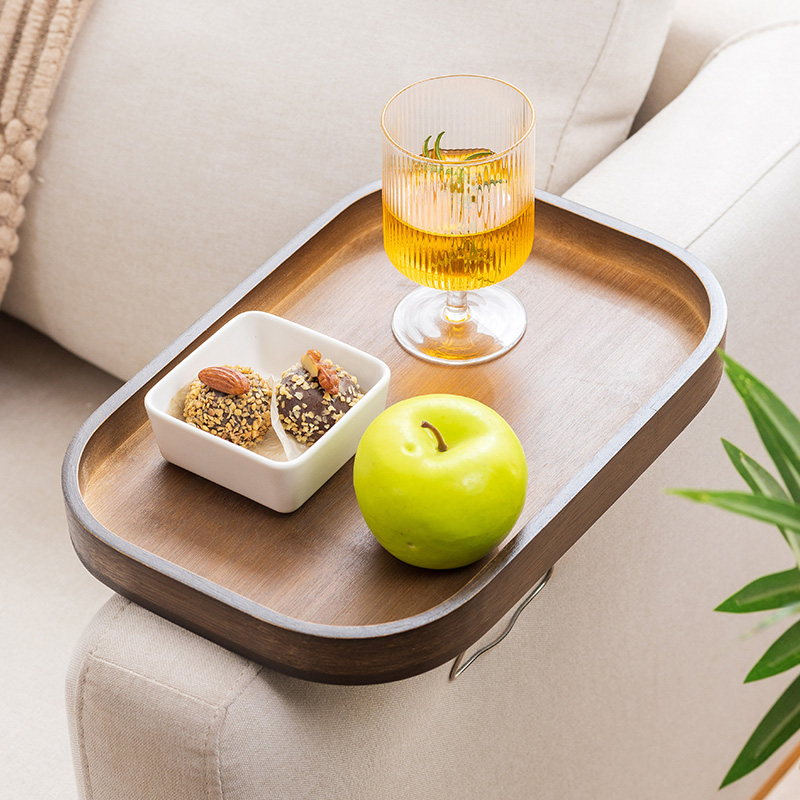 沙发扶手托盘置物架可调节茶几