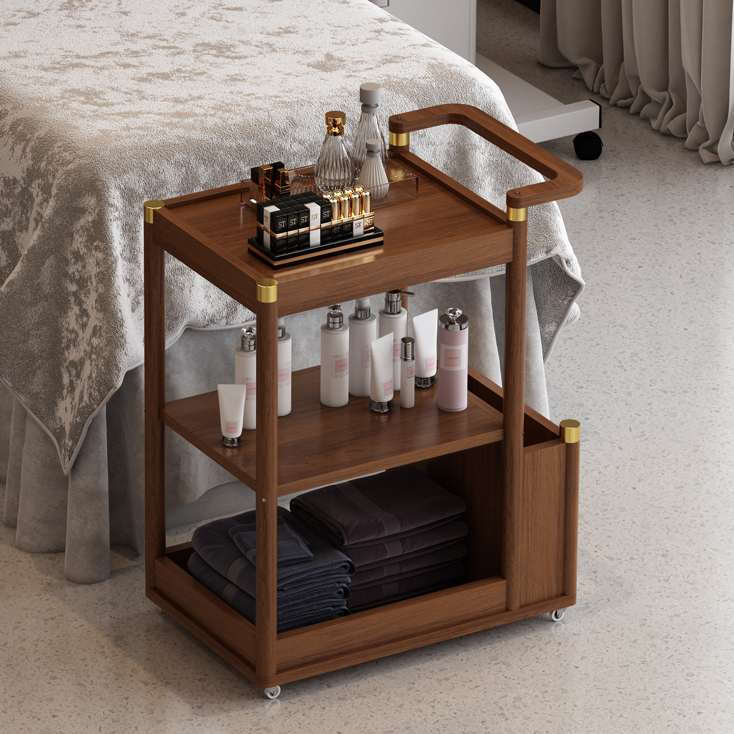 美容小推车置物架落地多层收纳架