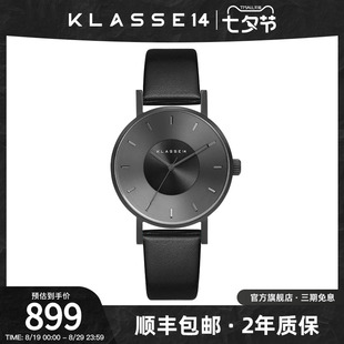 意大利Klasse14设计师品牌情侣表黑武士男表女表手表腕表七夕礼物
