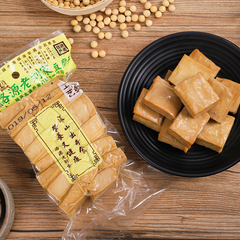 陜西特產(chǎn)漿水原味豆干卡無添加油脂糖低健身純素零食系列厚豆腐干