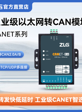 ZLG致远电子 高性能以太网转CAN模块 CAN-bus转换器 CANET系列