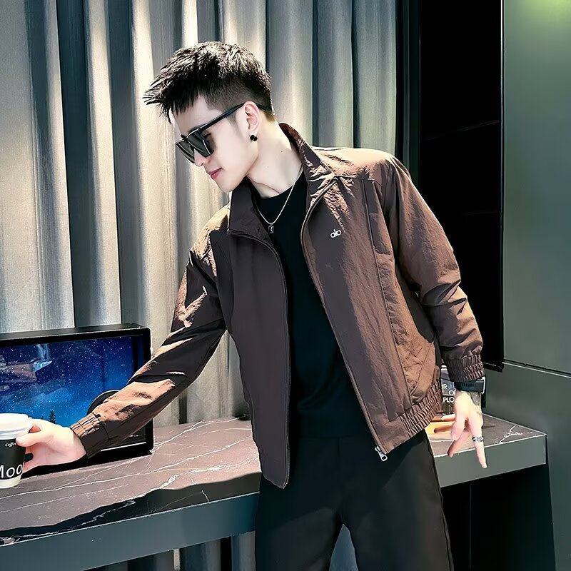 春秋款百搭夹克男款高级感潮牌衣服2025新款痞帅炸街外套潮流男装